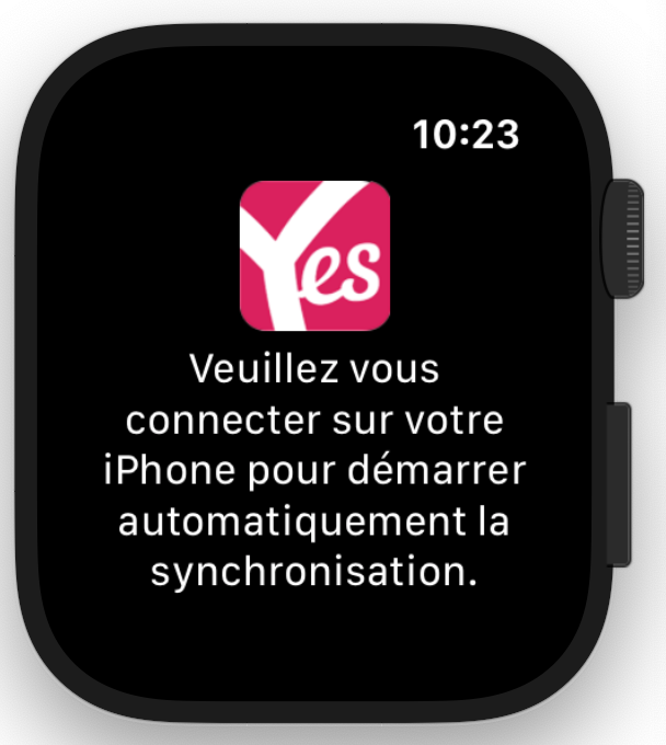 Apple Watch: a app Yespark pede para iniciar sessão no iPhone para começar a sincronização